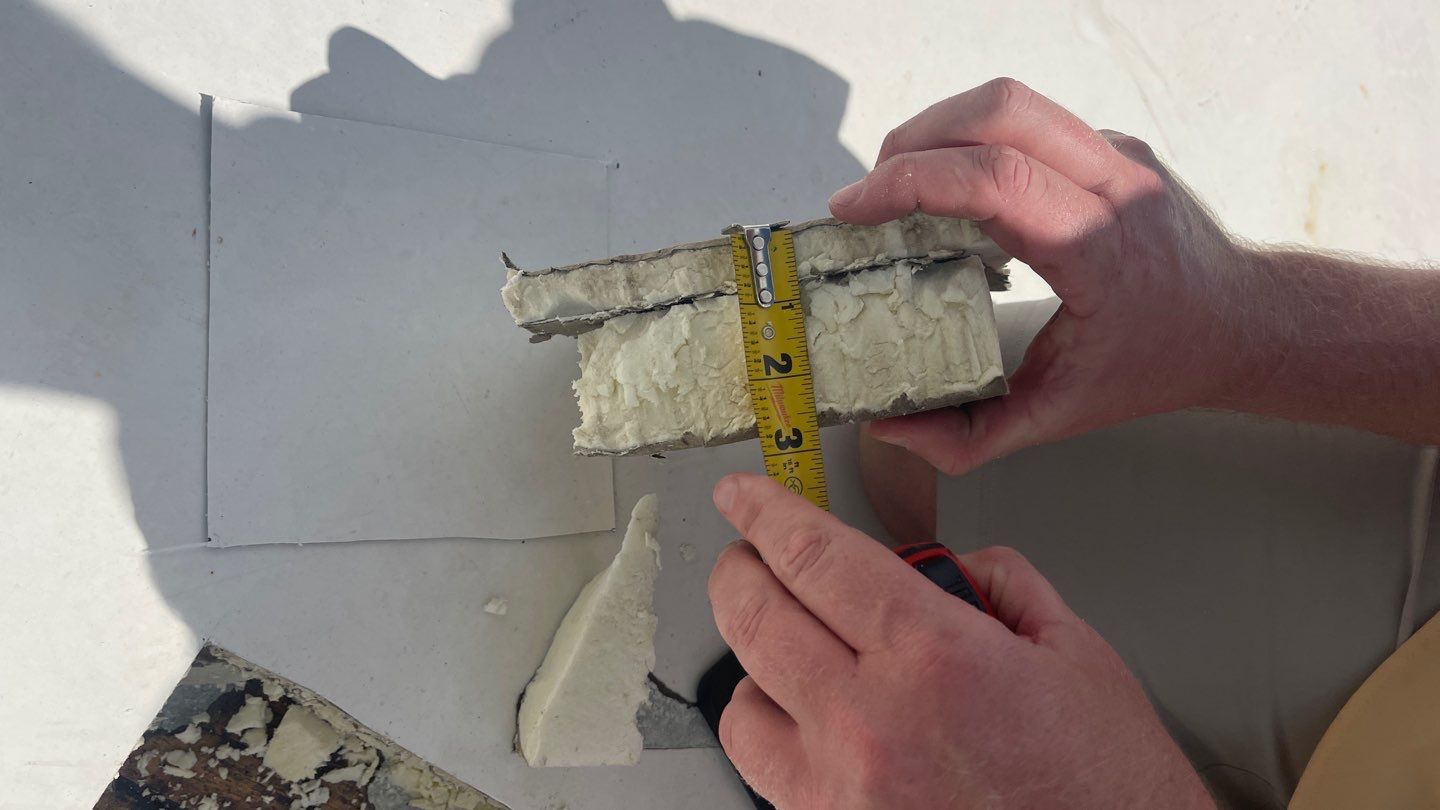 Rooftop installation unit showing systematic installation approach