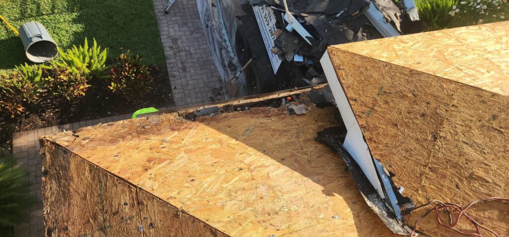 Another aerial perspective of neighborhood roofing projects demonstrating expertise