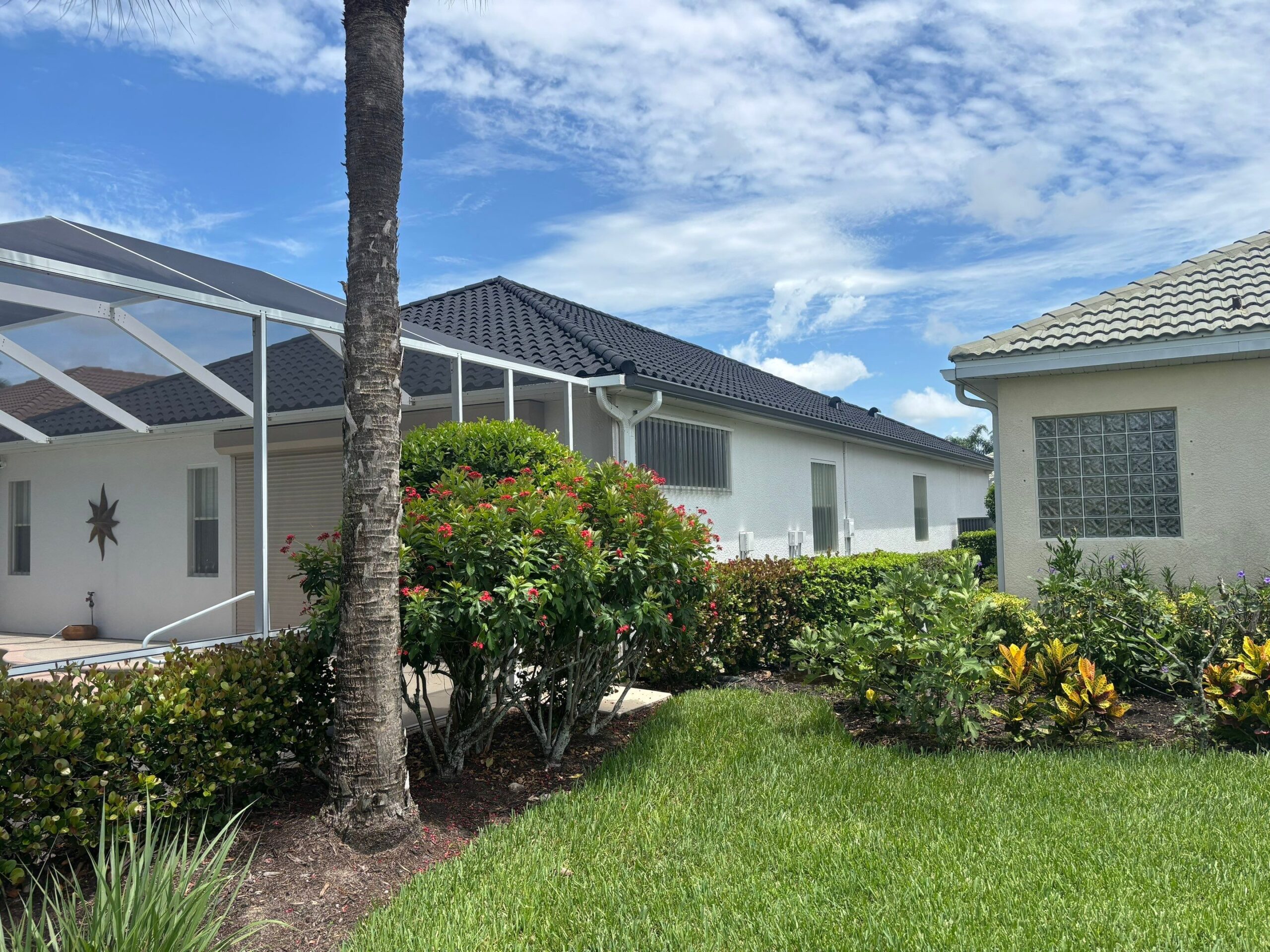 Construction materials aerial view showing quality material sourcing and organization